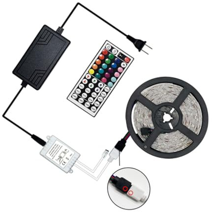 UKCOCO Dekoratives Licht 5050 Led-leiste Batterie Streifen Lichter Rgb-led-streifenlichter Rgb-licht Szenenlayout Streifenlicht Led-licht Led-dekor Plastik Rgb Licht Leiste Epoxid W-lan