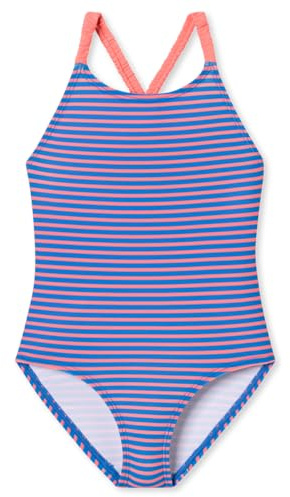 Schiesser Flickbaddräkt – Aqua Kids Girls – storlek 92 till 140, Aquarium_182733, 98 cm