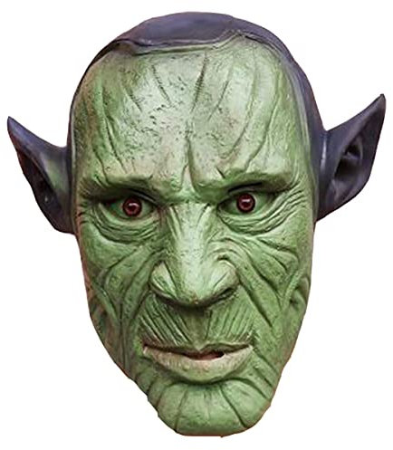 MOHDHAF-Hworks Dan Carroll Kopfbedeckung Grün Vollgesichtsmaske Latex Cosplay Kostüm Requisiten für Halloween Party