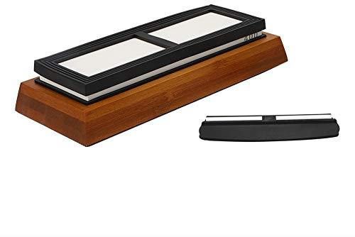 Glomora Knife Sharpening Stone, Actual Grain Size Sharpening Stone, 400 grit, Non Slip Base, not Easy to Hurt Your Hands, high Quality and Fast Sharpening Stone for Kitchen
