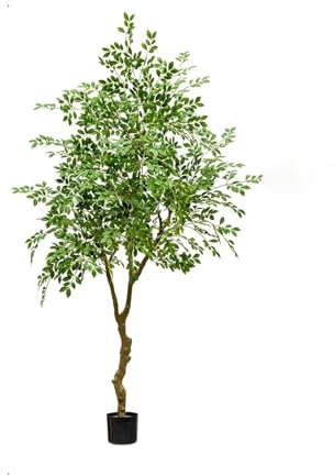 WLCNYL Künstliche Pflanzen, Bonsai-Baum für den Innenbereich, künstliche Ulme, künstliche Bäume für die Moderne Dekoration des Wohnzimmers zu Hause, mit Stämmen, Stielen und Blättern, zur Hausdeko