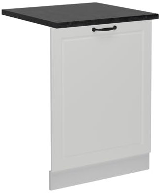 Vicco Pannello frontale della lavastoviglie R-Line, Bianco casa di campagna, 60 cm, PL Antracite