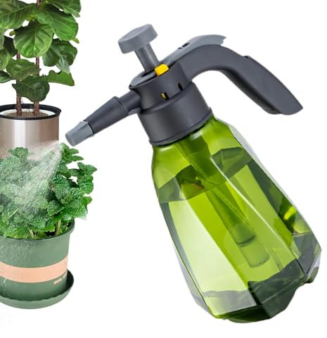 Plant Mister - Botella pulverizadora de agua | Pulverizador de presión de mano | Mister verde para plantas al aire libre para jardinería, rociador de agua con boquilla universal para
