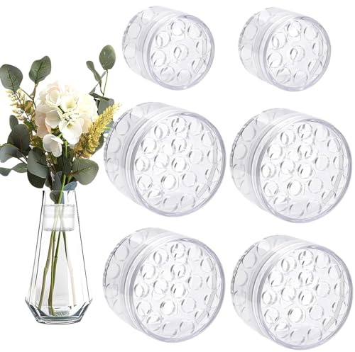 LXBCTOP 6 stycken Hanataba blomhållare, Ikebana vas blomhållare, transparent spiral Ikebana handtagshållare, 2 storlekar twister blomarrangemang för gör-det-själv vaser, blombukett, blomarrangemang