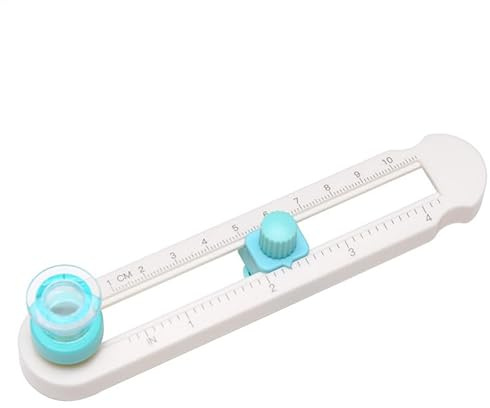 Coupe-papier circulaire, coupe-cercle, pour papier, coupe-cercle, pour papier avec échelle claire, papier de scrapbooking pour travaux manuels