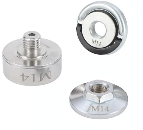 Lot de 3 adaptateurs de verrouillage - Écrou à serrage rapide M14 pour meuleuse d'angle - Acier inoxydable 304 haute résistance - Durable - Universel pour toutes les meuleuses d'angle courantes