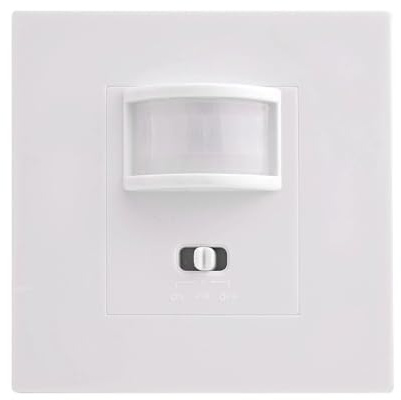 Interruptor de luz con sensor de movimiento, sensor de techo de pared empotrable para pasillo, escalera, pasillo, retardo ajustable de 3 a 7 minutos, CA 110 V-240 V, color blanco