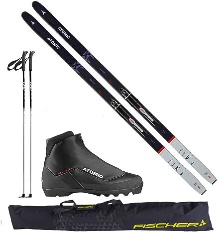 Atomic Langlaufski-Set Savor XC in 183cm + Bindung + Schuhe + Stöcke + Skisack