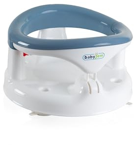 Babyjem Baby Badesitz Badewannesitz Babywanne Sitz, Indigo, ab 6 Monaten, BPA-frei, mit Saugnäpfen, Kunststoff