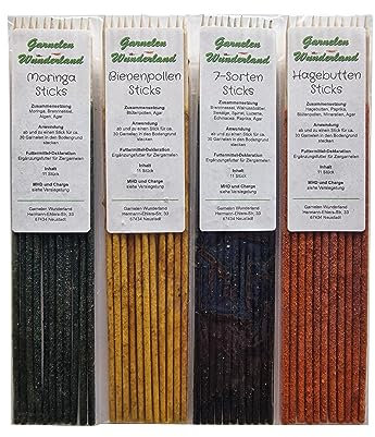 Garnelen Wunderland Shrimp Sticks 4er-Bundle 44 Stück/Lollies Lutscher Futter Set