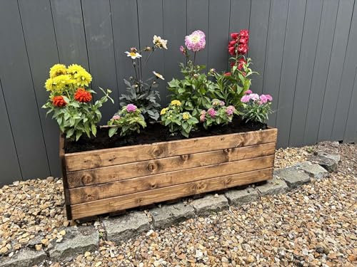 Charles Taylor Extra Large Jumbo Open Wooden Garden Veg Trough Planter