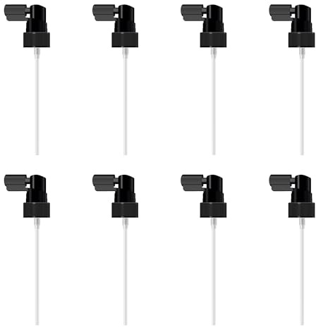 MYOC Black Mist Spray Bottle with Spring & Lock, plastica durevole, resistente alle perdite, 60 ml, altezza 11 cm, collo 24/26 mm, ideale per bellezza fai da te, skincare, capelli e prodotti Facewash