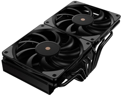 TZMRIT JiuShark JF13K Diamond Top-down CPU Cooler, 250 W TDP, doppio 1800 RPM 64.51CFM 1.71 mmH2O 15 mm, per ventola AM4/AM5, per LGA1200/115X/1700 (nero)
