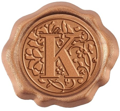 Vaxsigillklistermärken, Vaxsigillklistermärken, 25-pack, bokstaven A, initialer, blommig, självhäftande, antikguld(AECH03-08966)