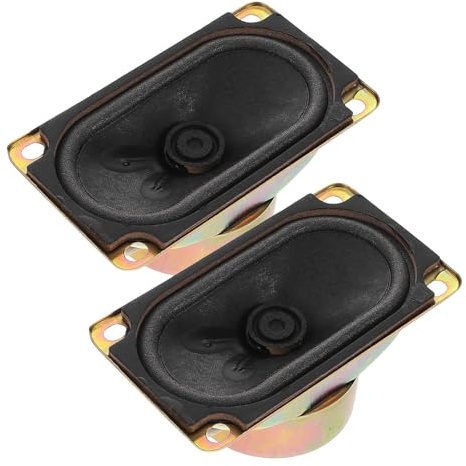 Milisten Haut-parleurs à Pavillon en Métal pour Expérience Visuelle Améliorée Lot de 2 10w 4r/8r Accessoires de Réparation Audio pour Chaîne Stéréo Domestique