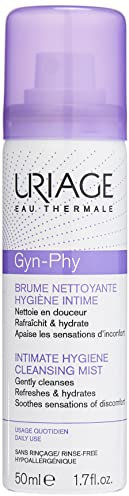Uriage Gyn-Phy Brume Nettoyante Hygiène Intime - Nettoie et Apaise les Sensations d'Inconfort de la Zone Intime - Brume Quotidienne Légère et Rafraîchissante - Testée sous Contrôle Gynécologique 50ml
