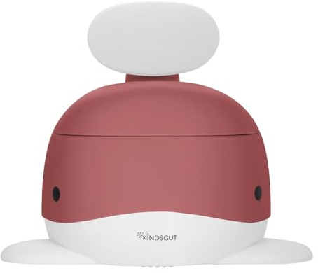 Kindsgut Kinder-Töpfchen, Altrosa | Babytopf WC/Klo, Wal-Design, Dezente Farben, Toiletten-Training