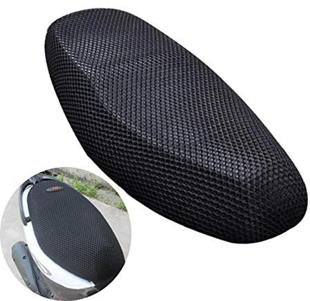 Anti-slip Motorcycle Seat Cover Breathable Motorbike Seat Cushion Pad Universal Mesh Protective Seat Cover for Motorbike, Scooter