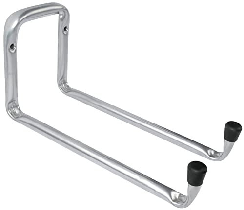 AERZETIX - C58681 - Gancho universal de almacenamiento doble 115x220x45mm - soporte de bicicleta de pared - en acero perfil tubular - suspensión colgante garaje taller