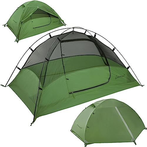 Clostnature Lightweight Tent for Backpacking - 2 Person Ultralight Backpacking Tent, Waterproof Easy Setup Camping Tent, Hiking Tents for Outdoor, Hiking and Mountaineering