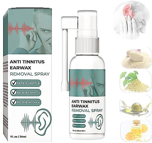 30ml Anti Tinnitus Earwax Removal Spray,Anti Cochlear Blockage Removal Spray,Ears Earwax Removal Spray,Ear Wax Cleaner,Tinnitus Relief for Ringing Ears