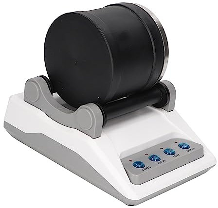 Rock Tumbler Geschenk, Rock Tumbler Kit 1 Touch-Fassung mit Edelsteinen und Perlen Zum Selbermachen (EU-Stecker)