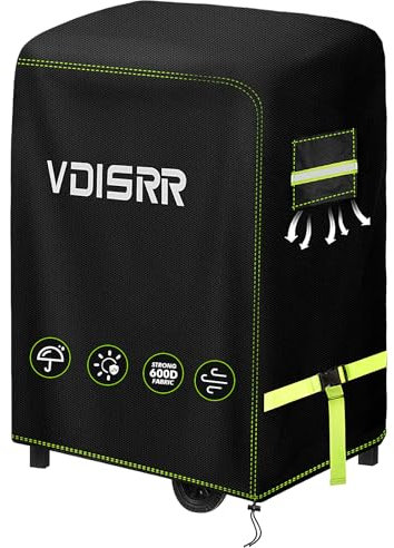 VDISRR Copertura Barbecue da Esterno, Tessuto Oxford 600D Resistente Telo Impermeabile 90 x 70 x 110 cm Copri Barbecue da Esterno per BBQ Grill Antivento UV Polvere Neve