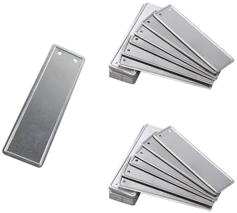 BE-TOOL Lot de 100 étiquettes à suspendre en métal avec fils étanches en aluminium pour plantes, arbres et fleurs, essais de rempotage