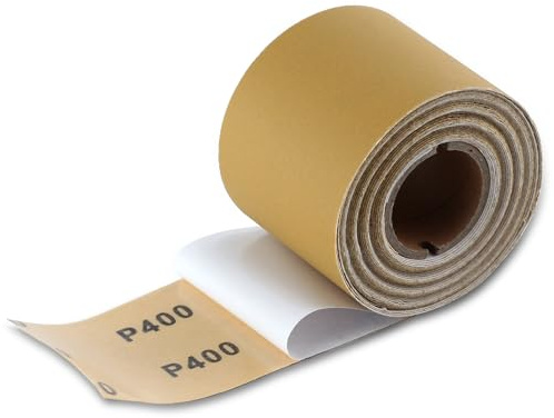 SPEEDWOX Rollo de papel de lija de grano 400 autoadhesivo PSA Stickyback papel de lija de 2-3/4 pulgadas de ancho y 10 yardas de largo para automóviles y carpintería, limas de aire de tablero largo,