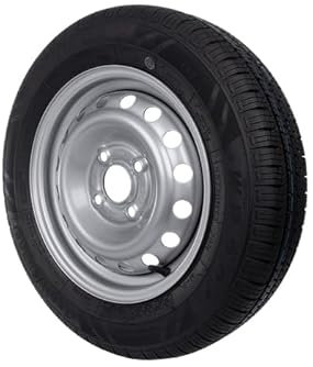 Roue Complète pour Remorque 155/70 R13 79N – Pneu Renforcé + Jante Acier 13 4x100 – Haute Résistance et Longue Durée