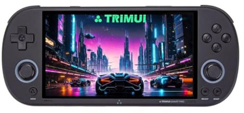 TRIMUI SMART PRO - Console da gioco portatile retrò 64 G con 12000+ giochi, sistema Linux da 4,96 pollici retrò Arcade A133P Processor emulatore portatile per bambini adulti