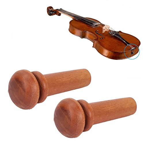 Hochwertiges Jujube-Holz-Saitenhalter-Set f¡§1r Violine, Ideales Musikinstrumentenzubeh?r f¡§1r Geiger (ohne Fischaugen),Geigenzubeh?r