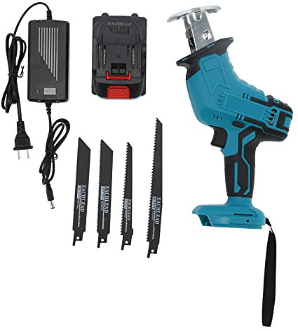 Juego de Herramientas de Corte Eléctrico de Mano Sierra Alternativa Metal Madera Corte de Plástico Eficiente Portátil de 15 Mm para Diversos Usuarios de Materiales (Enchufe de