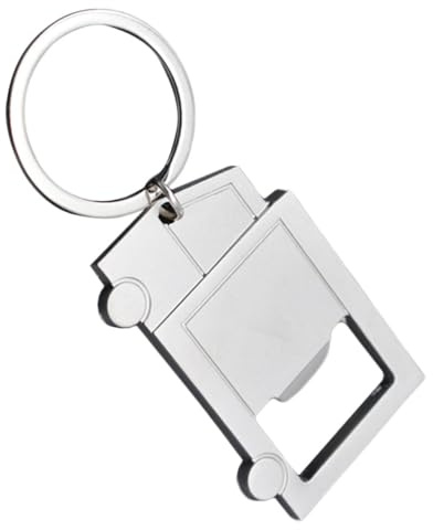 GLSTOY Porte-clés Ouvre-bouteille Métal Camion, Alliage Robuste, Multifonctionnel, pour Hommes, Présent Original, Accessoire Camping, Design Compact Incontournable