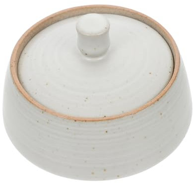 HOLIDYOYO Contenitore Ceramico Vintage Per Alimenti Con Coperchio Barattolo Decorativo Per Cucina Per Spezie e Tè Design Elegante e Pratico