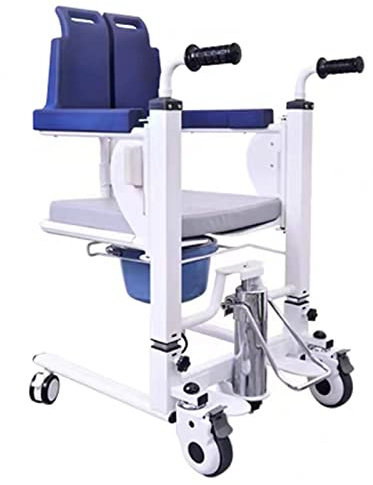 Fauteuil Roulant Patients Fauteuil de transfert élévateur pour patients, toilettes et baignoire avec toilettes pour personnes âgées et handicapées, accès facile aux toilettes et à la salle d