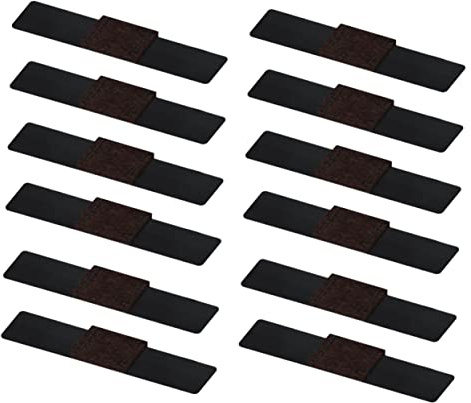 CLISPEED 12pezzi Copripiedini Sedie Avvolgenti in Tessuto Resistente Antiscivolo Protezione Pavimenti Mobili U-shape Duratura Per Sedie Ufficio e Tavoli