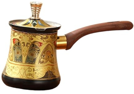 SZLIFE Caffettiera turca, pentola per latte per fornelli, tazza per cioccolato e burro, caffettiera turca per cucina, 350 Ml