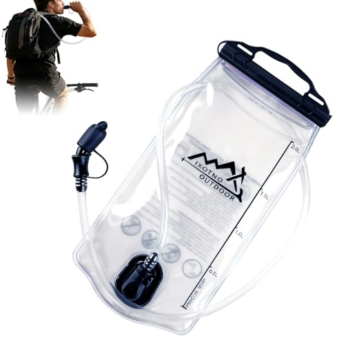 Sacca d'acqua per escursionismo - Zaino idrico con ampia apertura, borsa d'acqua leggera per campeggio e avventure all'aria aperta, comodo serbatoio per bere per ciclismo, corsa, zaino in spalla, uomi