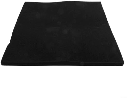 Drivstraw Spugna filtrante per acquario, schiuma per la pulizia dell'acqua per filtrazioni biochimiche dell'acquario, 50 cm x 50 cm x 2 cm, spessore 20 mm, spugna in polietere nera (PPI-40 - fine)
