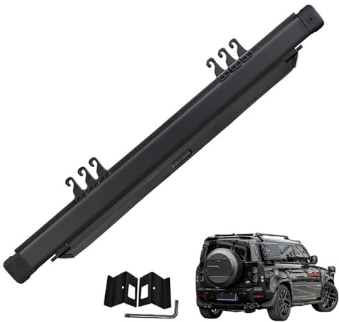 Compatibile con Land Rover Defender 110 2020-2025 Copertura del bagagliaio retrattile per auto, copertura di sicurezza per bagagli posteriori, parasole per vano di carico posteriore, organizer per