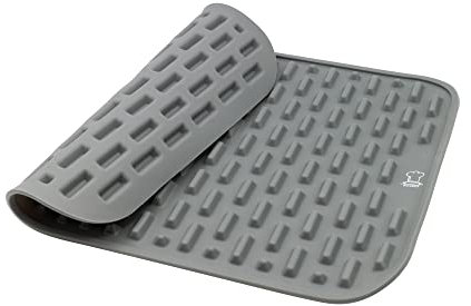 Backefix Silikon Backmatte mit Noppen 40×30 cm Grau – Diätmatte, für Fetttrennung und krossere Ergebnisse als Silikon Backpapier für Backblech, Platin-Silikon, spülmaschinenfest, frei von BPA & PFAS