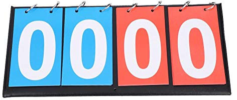 Dwawoo 2/3/4 Digit Portable Flip Sport Anzeigetafel, Portable Table Top Scoreboard Ergebnis Flipper 0-99 Multifunktionsanzeiger für Tischtennis, Spielstand Zähler Scoreboard Tischtennis Anzeigetafel