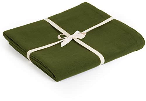 Yoga Studio Organic Cotton Yoga Blanket (Green)