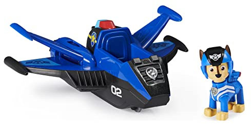 Paw Patrol, Jet to The Rescue Chase’s Deluxe Transforming Vehicle Toy with Lights and Sounds