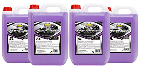 Motorkit Set de 4 Garrafas de 5 litros de Lavaparabrisas Aroma Lavanda