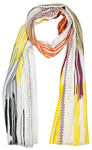 Sunsa Damen/Herren Schal. Winter/Herbst Tuch. Viskose Halstuch Winterschal als Geschenkideen für Frauen/Männer. (gelb)