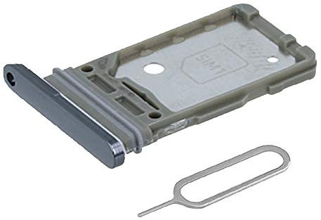 MMOBIEL SIM Card Slot Tray Holder Replacement Compatible With Samsung Galaxy S21 5G / S21-6.2 inch - 2021 - Incl. Rubber Gasket and Sim Pin (Gray)