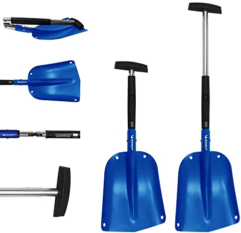 Michelin Snow Shovel - 40 Folding Utility Snow Shovel with Telescoping Handle, Lightweight, Winter Emergency Gear for Cars, Skiing, Snowmobile