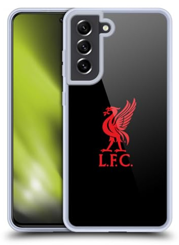 Head Case Designs Offizielle Liverpool Football Club Logo Rot Und Schwarz Liver Bird Gelhülle [Militärischer Schutzgrad] Kompatibel Mit Samsung Galaxy S21 FE 5G Und Kompatibel Mit MagSafe